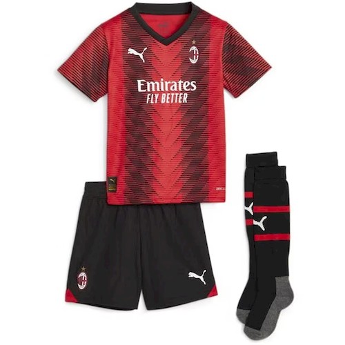 AC Milan Barnedrakt 2023 2024 Offisiell Hjemmedrakt