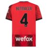 Kjøp AC Milan Bennacer 4 Hjemmedrakt 2023 24 | Offisiell Drakt