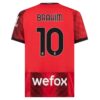 Kjøp AC Milan Brahim 10 Hjemmedrakt 2023 24 | Offisiell Drakt