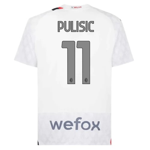 Kjøp AC Milan Pulisic 11 Bortedrakt 2023 24 | Offisiell Drakt