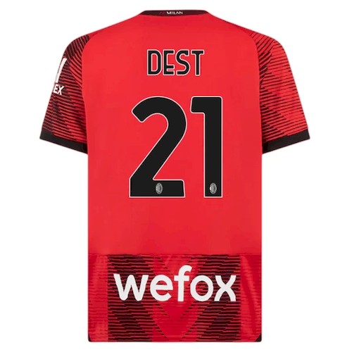 Kjøp AC Milan Dest 21 Hjemmedrakt 2023 24 | Offisiell Drakt