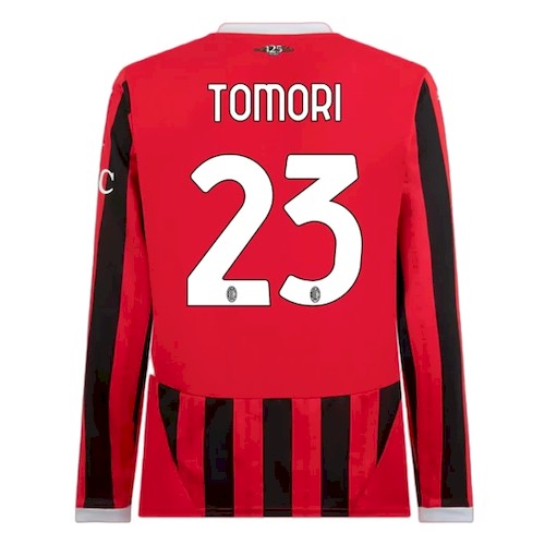 Kjøp Tomori 23 AC Milan Langermet Hjemmedrakt 2024-25 | Jubileum