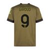 Kjøp AC Milan Giroud 9 Tredjedrakt 2022 23 | Unik Design