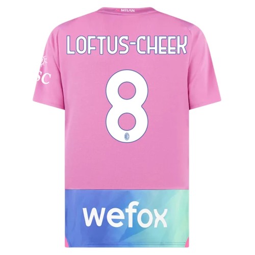 Kjøp AC Milan Loftus-Cheek 8 Tredjedrakt 2023-24 | Rosa Design