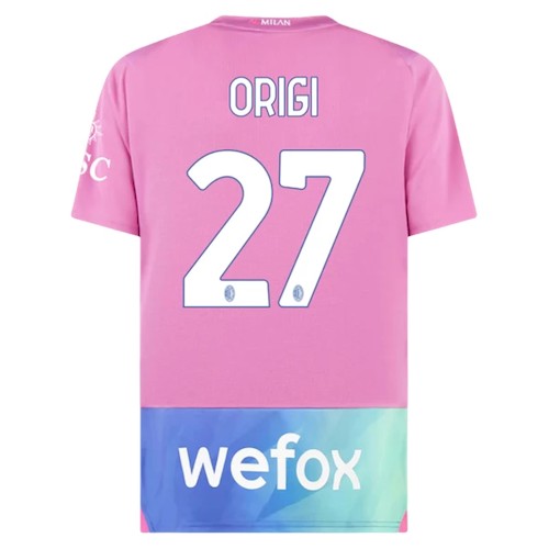 Kjøp AC Milan Origi 27 Tredjedrakt 2023-24 | Rosa Design