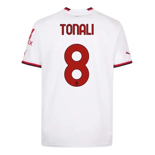 Kjøp Sandro Tonali 8 AC Milan Bortedrakt 2022-23 | Samlerdrakt