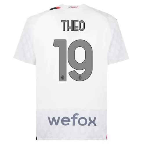 Kjøp Theo Hernandez 19 AC Milan Bortedrakt 2023-24 | Offisiell
