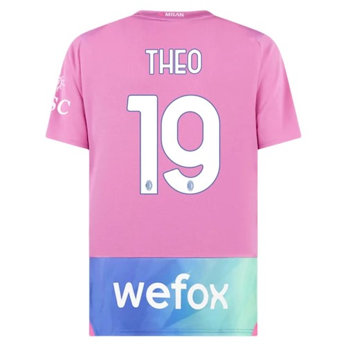Kjøp Theo Hernandez 19 AC Milan Tredjedrakt 2023-24 | Rosa Design
