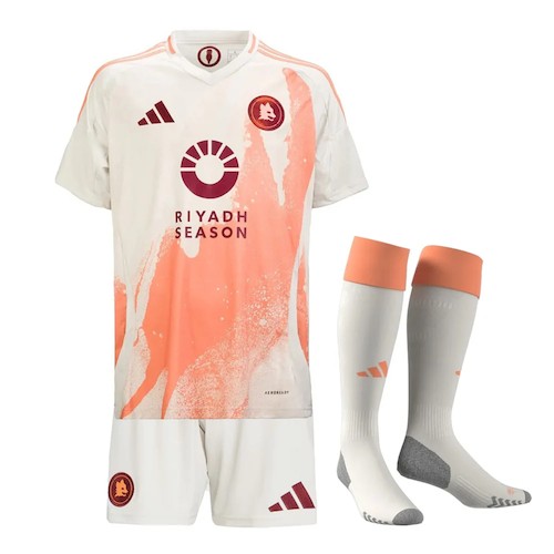 AS Roma Barn Bortedrakt 2024 25 MarineblåGull