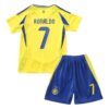 Al Nassr FC Ronaldo 7 Barn Hjemme Draktsett 2024 25