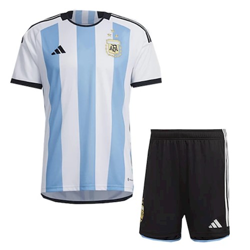 Argentina Hjemmedraktsett Barn 2022 2023 Offisiell