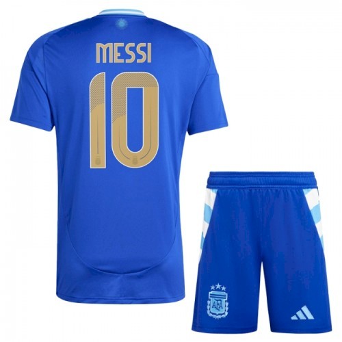 Argentina Messi 10 Barn Borte Draktsett 2024