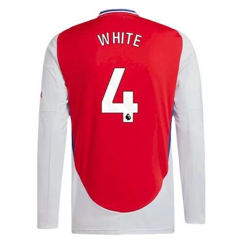 Kjøp Arsenal Ben White 4 Langermet Hjemmedrakt 2024 25 | Premier League