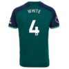 Kjøp Arsenal Ben White 4 Tredjedrakt 2023 24 | Premier League Logo