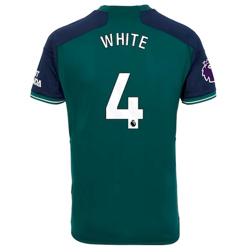 Kjøp Arsenal Ben White 4 Tredjedrakt 2023 24 | Premier League Logo