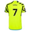 Kjøp Arsenal Bukayo Saka 7 Bortedrakt 2023 24 | Premier League Logo