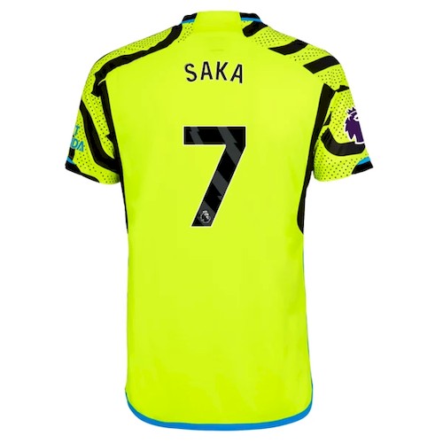 Kjøp Arsenal Bukayo Saka 7 Bortedrakt 2023 24 | Premier League Logo