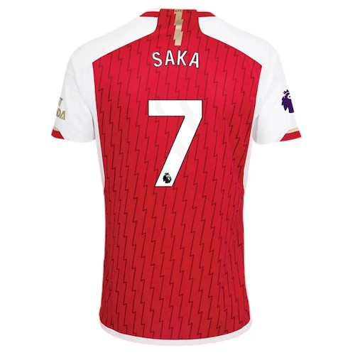 Kjøp Arsenal Bukayo Saka 7 Hjemmedrakt 2023 24 | Premier League Logo