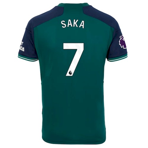 Kjøp Arsenal Bukayo Saka 7 Tredjedrakt 2023 24 | Premier League Logo
