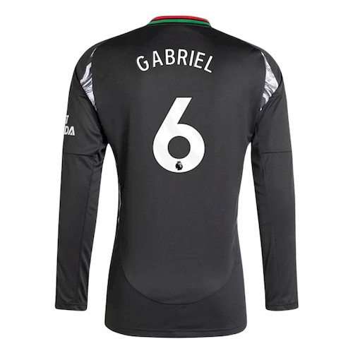 Kjøp Arsenal Gabriel 6 Langermet Bortedrakt 2024-25 | Premier League