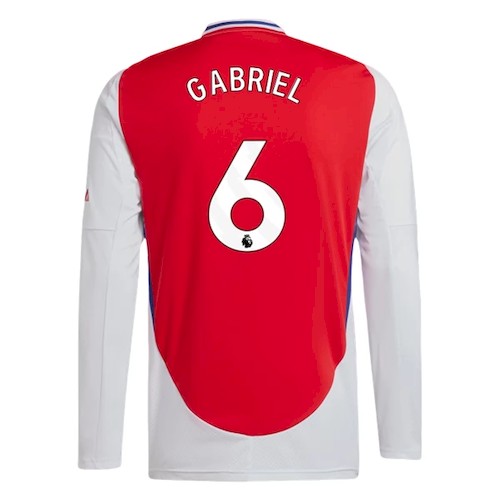 Kjøp Arsenal Gabriel 6 Langermet Hjemmedrakt 2024 25 | Premier League