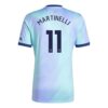 Kjøp Arsenal Martinelli 11 Sort og Gull Tredjedrakt 2024 25 | Premier League