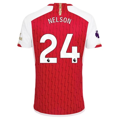 Kjøp Arsenal Nelson 24 Rød Hjemmedrakt 2023-24 | Premier League
