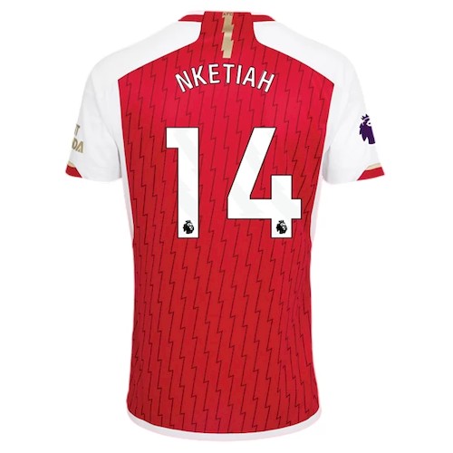 Kjøp Arsenal Nketiah 14 Rød Hjemmedrakt 2023-24 | Premier League
