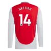 Kjøp Arsenal Nketiah 14 Rød Langermet Hjemmedrakt 2024 25