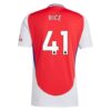 Kjøp Arsenal Rice 41 Rød Hjemmedrakt 2024 25 | Premier League
