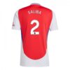 Kjøp Arsenal Saliba 2 Rød Hjemmedrakt 2024 25 | Premier League