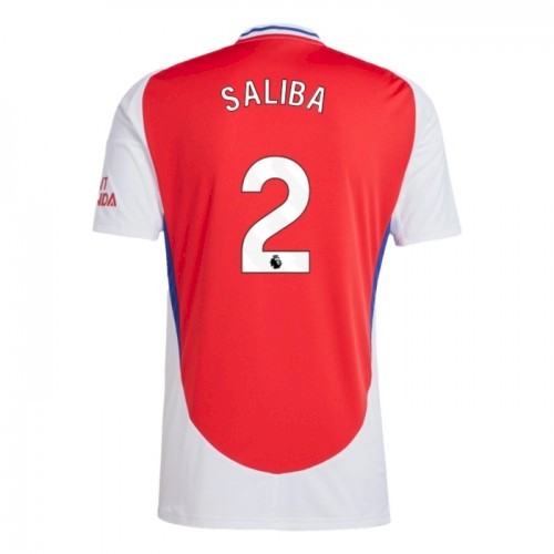 Kjøp Arsenal Saliba 2 Rød Hjemmedrakt 2024-25 | Premier League