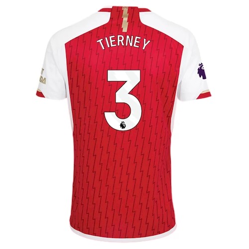 Kjøp Arsenal Tierney 3 Hjemmedrakt 2023-24 | Offisiell Adidas Drakt