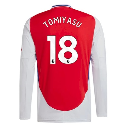 Kjøp Arsenal Tomiyasu 18 Langermet Hjemmedrakt 2024-25 | Premium Design