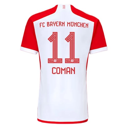 Bayern München Coman 11 Hjemmedrakt 2023 24 | Offisiell Rød Drakt
