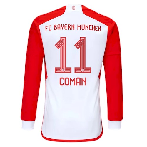 Bayern München Coman 11 Langermet Hjemmedrakt 2023 24
