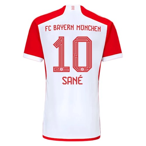 Bayern München Sané 10 Hjemmedrakt 2023 24 | Rød Drakt