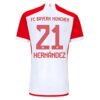 Bayern München Hernández 21 Hjemmedrakt 2023 24 | Rød Drakt