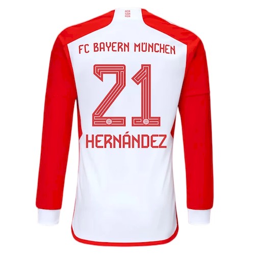 Bayern München Hernández 21 Langermet Hjemmedrakt 2023-24