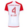Bayern München De Ligt 4 Hjemmedrakt 2023 24 | Rød Drakt