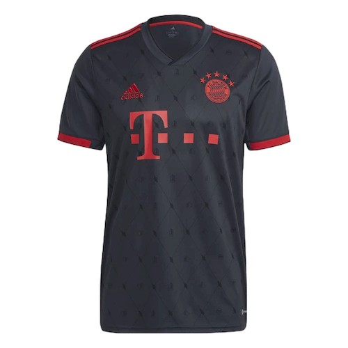 Bayern München Tredjedrakt 2022-23 | Mørkegrå med Røde Detaljer