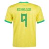 Brasil Richarlison 9 Hjemmedrakt 2022 Autentisk Fotballdrakt