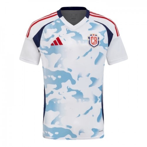 Costa Rica Bortedrakt 2024 Adidas Hvit Fotballdrakt