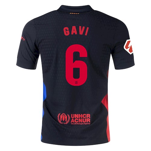FC Barcelona Gavi 6 Bortedrakt 2024-25 med UNHCR | Offisiell Drakt