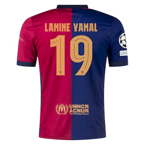 Kjøp FC Barcelona Yamal 19 Hjemme Fotballdrakt 2024-25