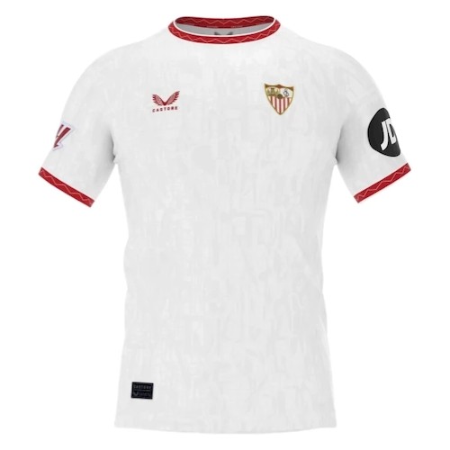 FC Sevilla Hjemmedrakt 2024-25 | Hvit med Røde Detaljer