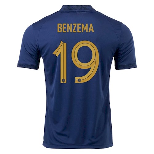 Frankrike Benzema 19 Hjemmedrakt 2022 Offisiell Nike