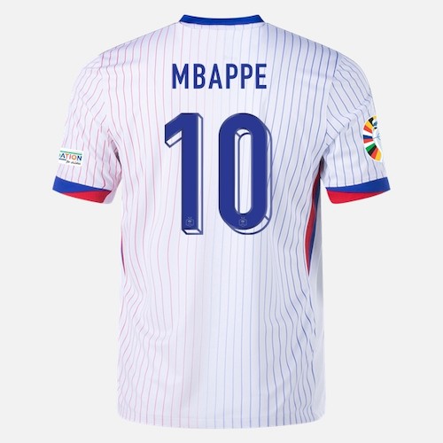 Frankrike Mbappé #10 Borte Fotballdrakter 2024