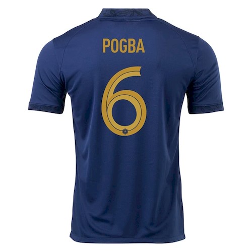 Frankrike Pogba 6 Hjemme Fotballdrakt 2022