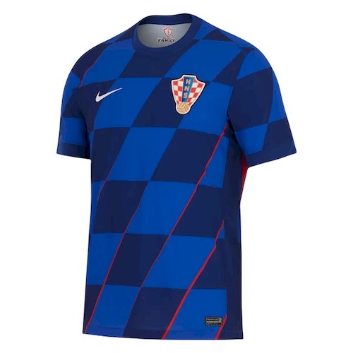 Kroatia Bortedrakt 2024 Nike Blå Fotballdrakt